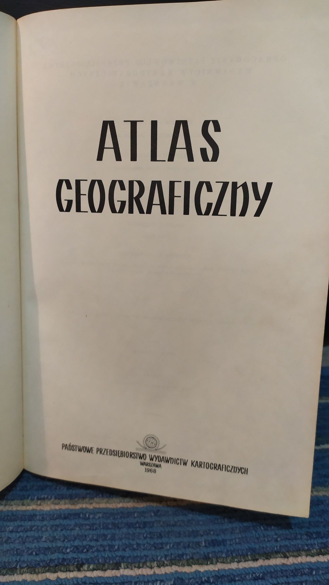 Atlas geograficzny 1968r.