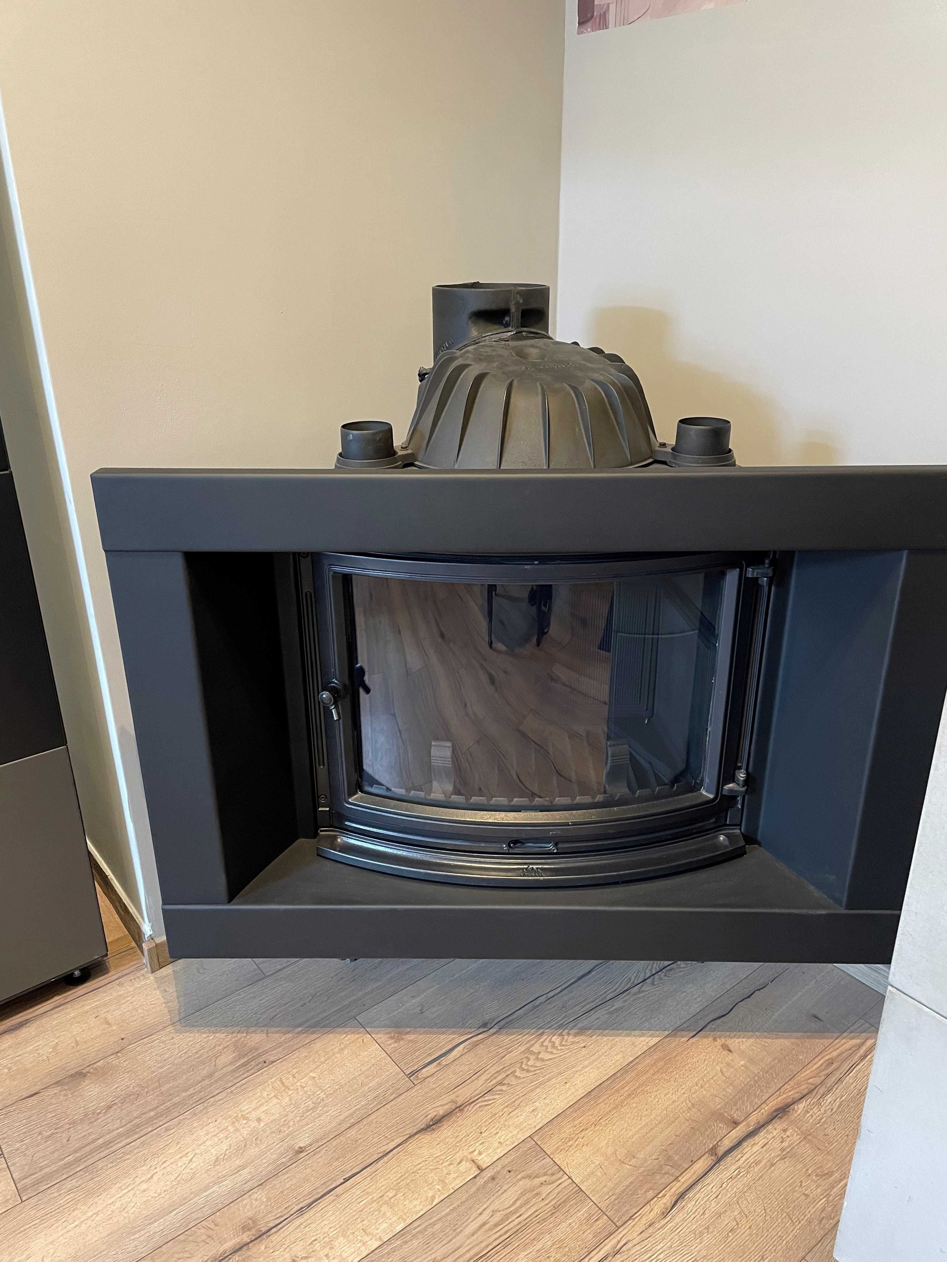 Jotul I 18 Panorama z ramą ozdobną.