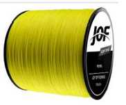 Linha de Pesca de 8 fios super forte, amarela, com 1000m - 0,14 mm