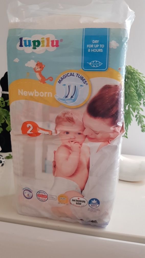 Pampersy pieluchy lupilu newborn 2 3-6kg