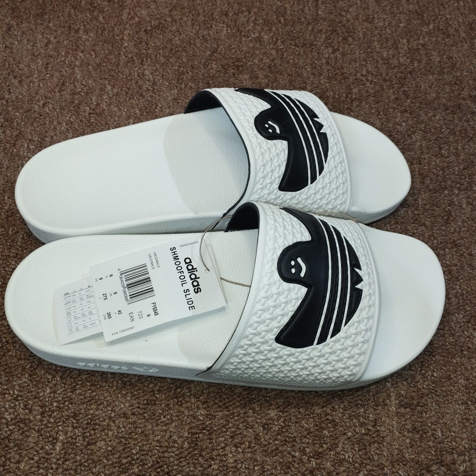 39-46. Тапочки Adidas Shmoofoil Slides Fy6848