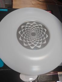 Plafon okrągły Eglo 40 x 40 cm biały, chrom  CAPASSO 1 96026