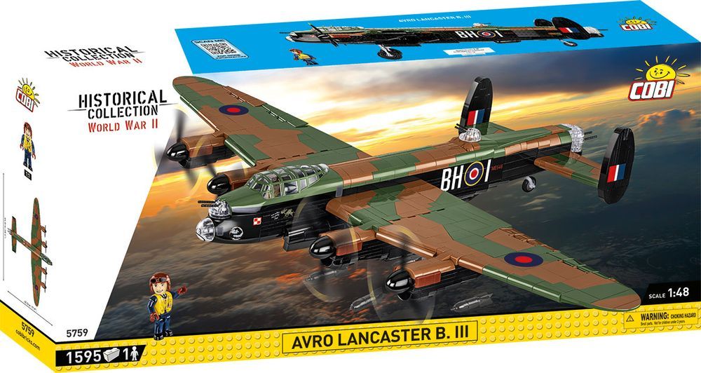 Klocki Cobi 5759 Samolot Avro Lancaster B Mk.i/Iii Hc Ww2 1643 El.