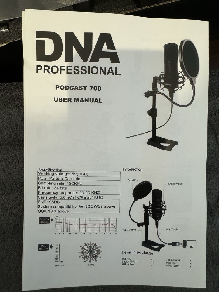 Mikrofon DNA PODCAST 700