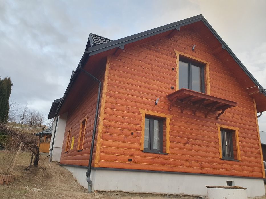 Deska elewacyjna imitacja bala połbal podbitka blazeria tartak traksty