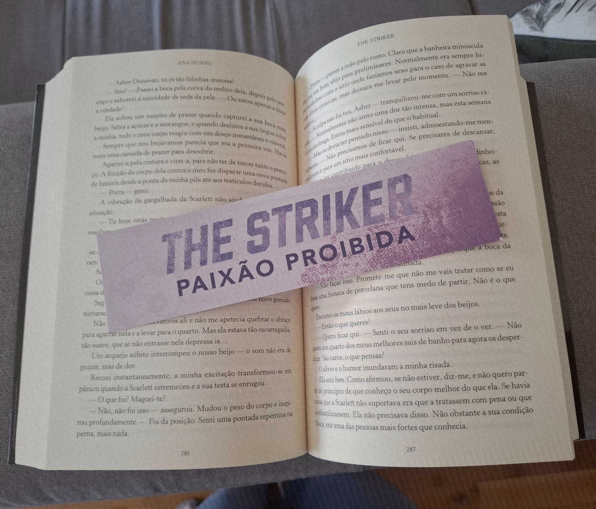 Livro "The Striker" de Anna Huang em português