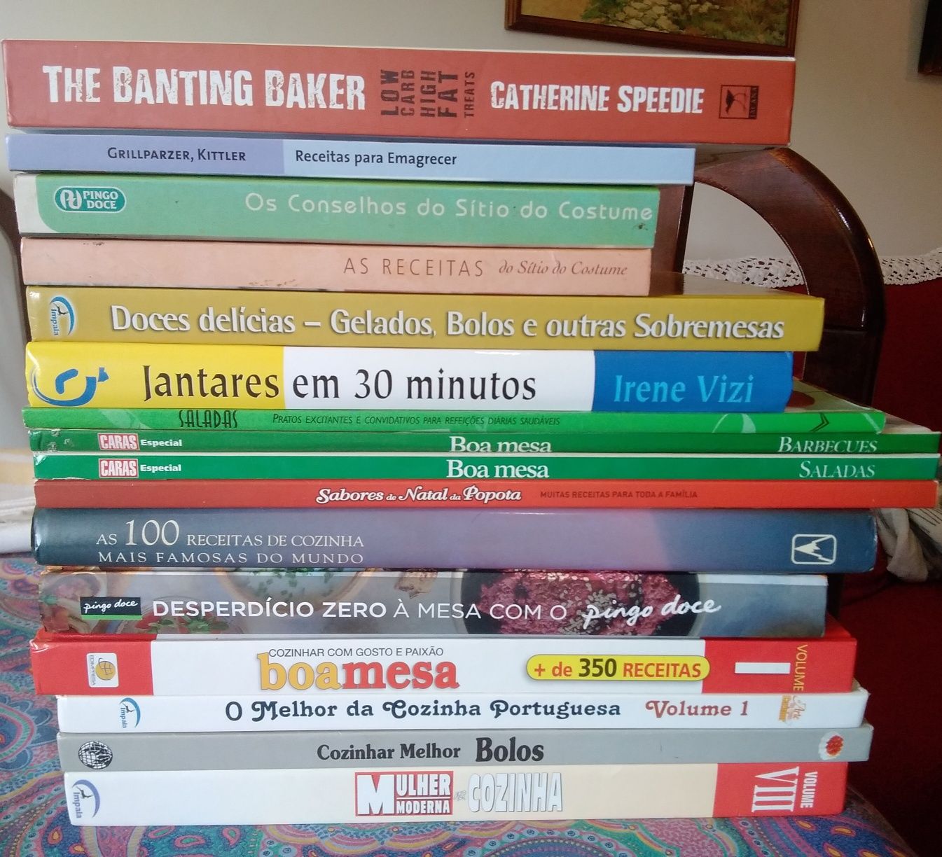 16 Livros Receitas Cozinha Sobremesas Refeições 3€ a 10€ (tudo 45€)