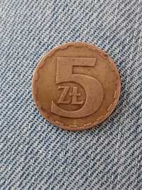 Moneta 5 zł Bez znaku mennicy 1977 r
