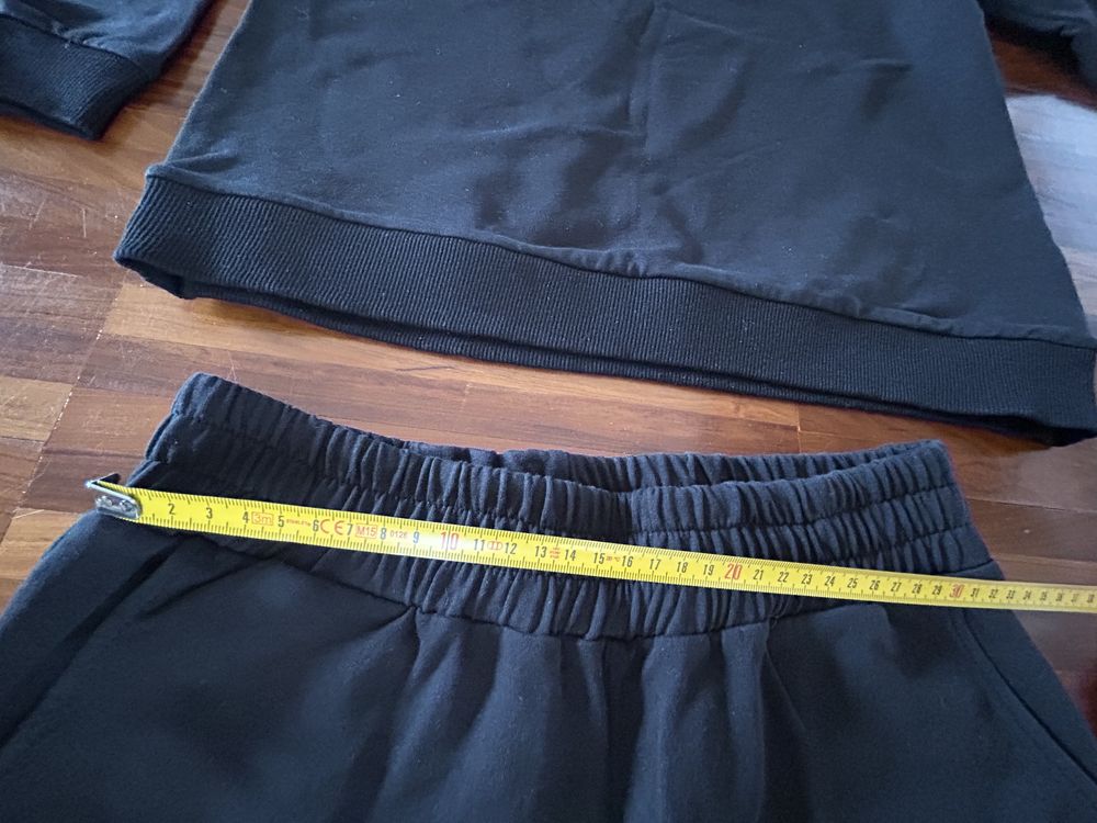 Makadamia czarny dres slim fit S/M