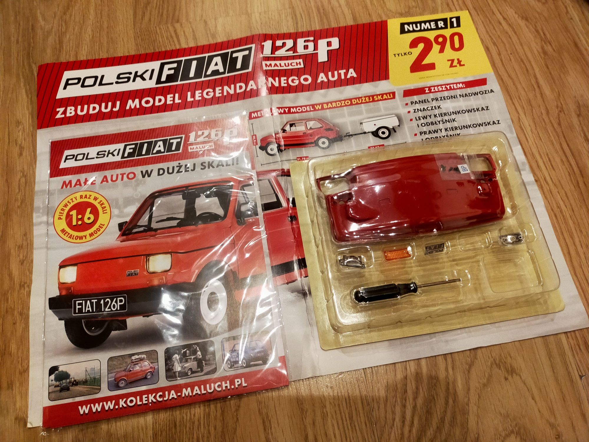 Numer 1 zbuduj model Polski Fiat 126p Maluch Hachette 1:6