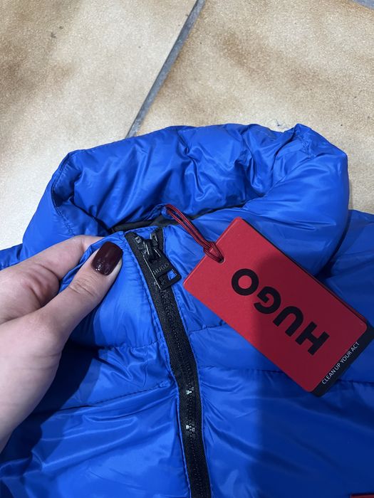 Чоловіча куртка HUGO пуховик зимова утепленна хюго нова курточка