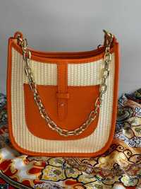 Жіноча сумочка крос-боді з нової колекції (оранж)
