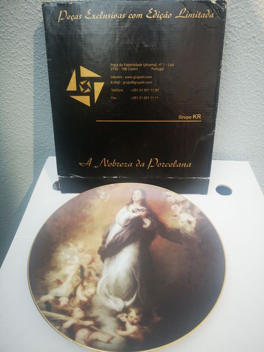 Prato pintura A Imaculada Conceição de Escorial