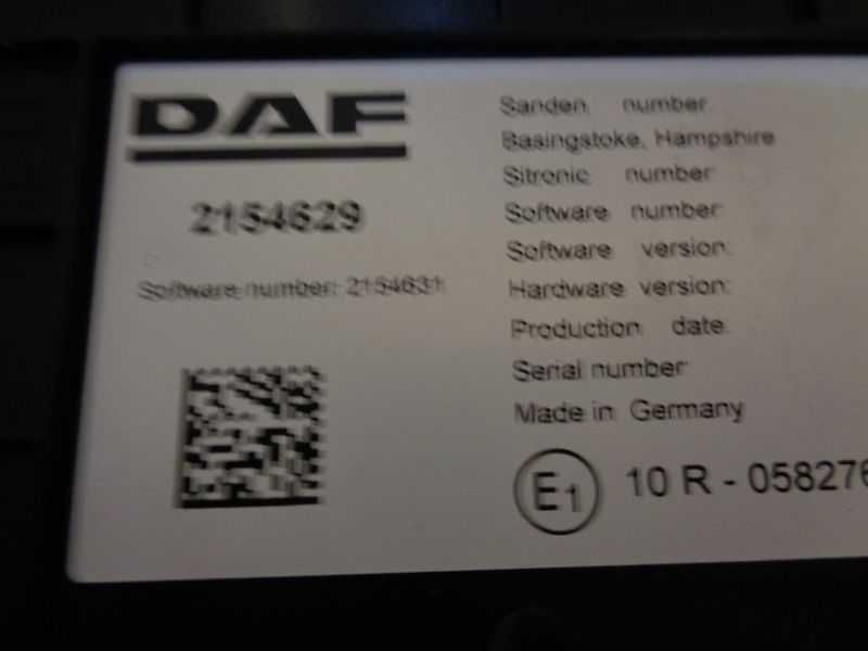 Sterownik Moduł Nagrzewnicy DAF XF 106 XF106 CF Euro6 Nowy!