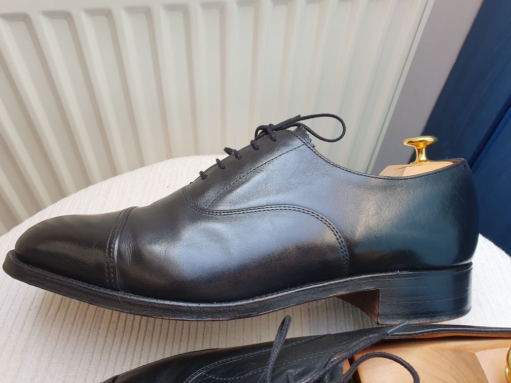 Angielskie oxfordy wiedenki cap-toe roz. 10/44.5
