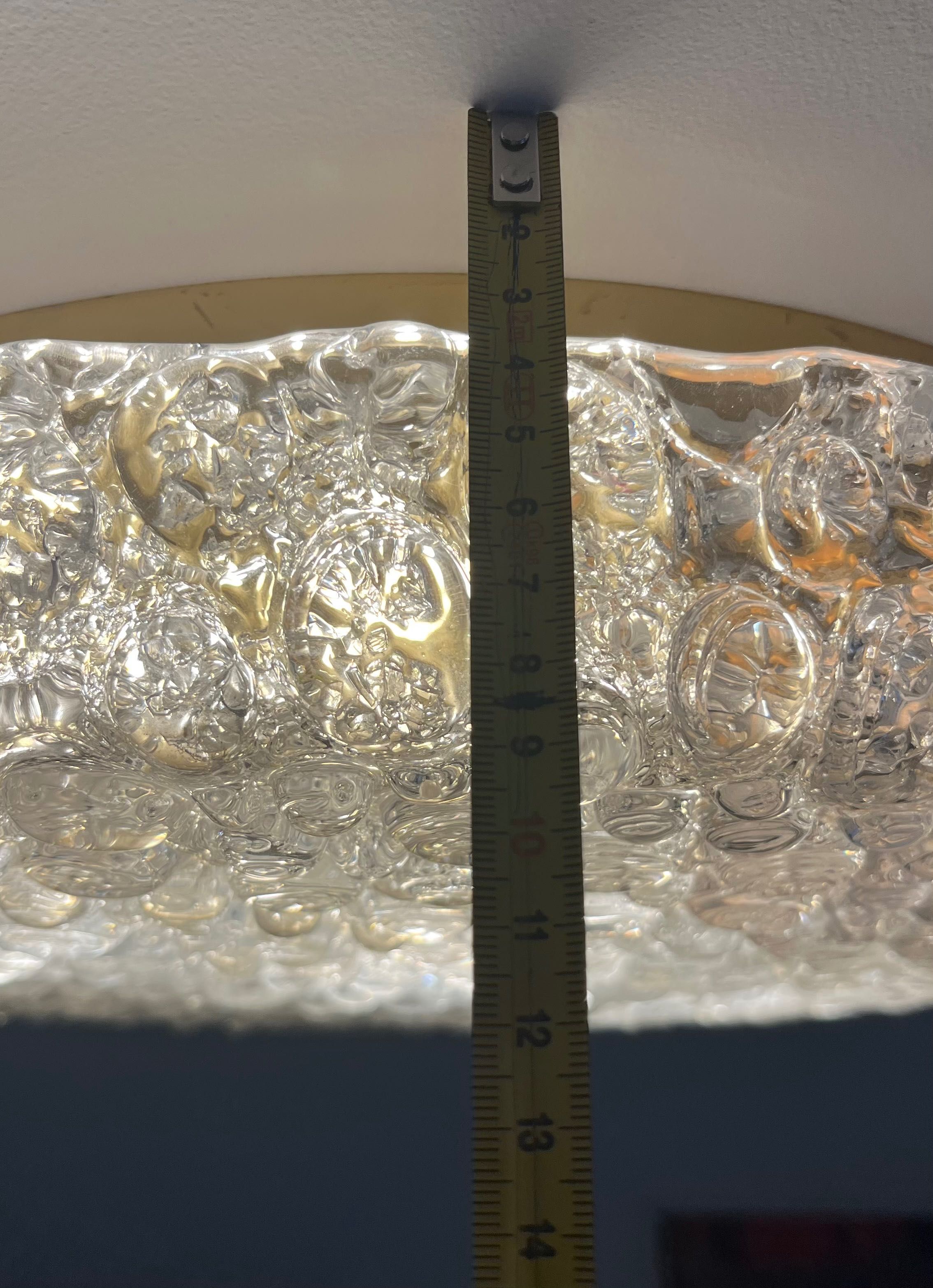 Lampa żyrandol plafon Kaiser duży kryształowy Bubble Glass Murano