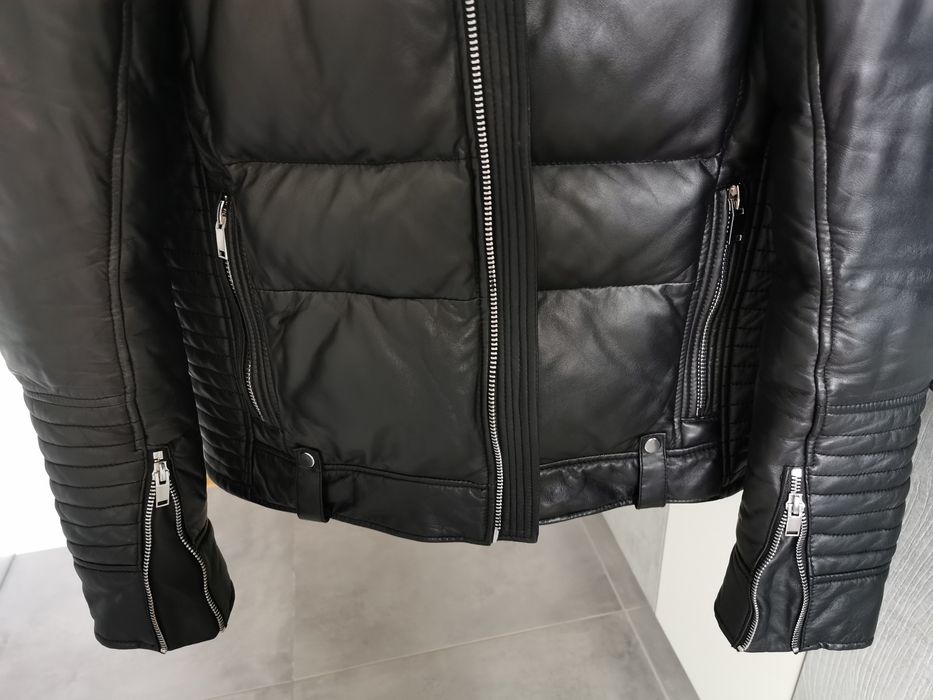 Ochnik kurtka skórzana męska ocieplana