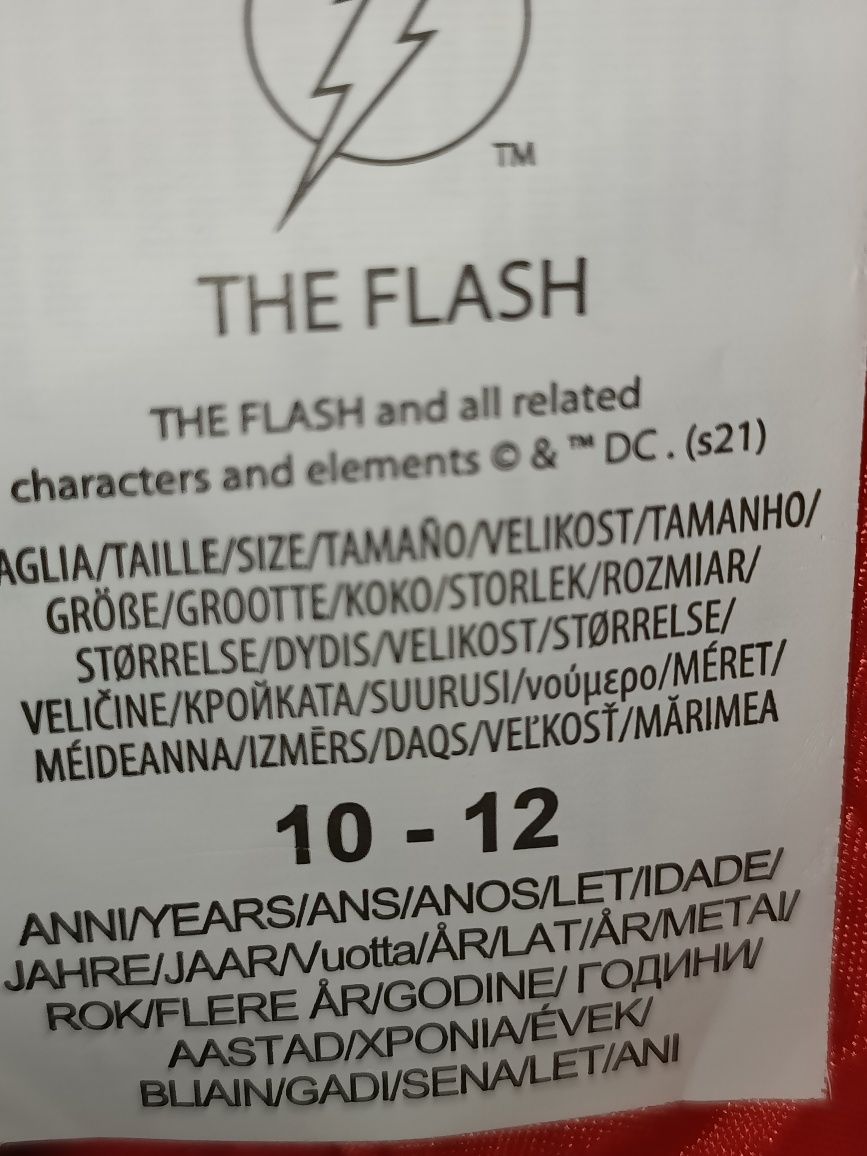 Fato de carnaval do flash