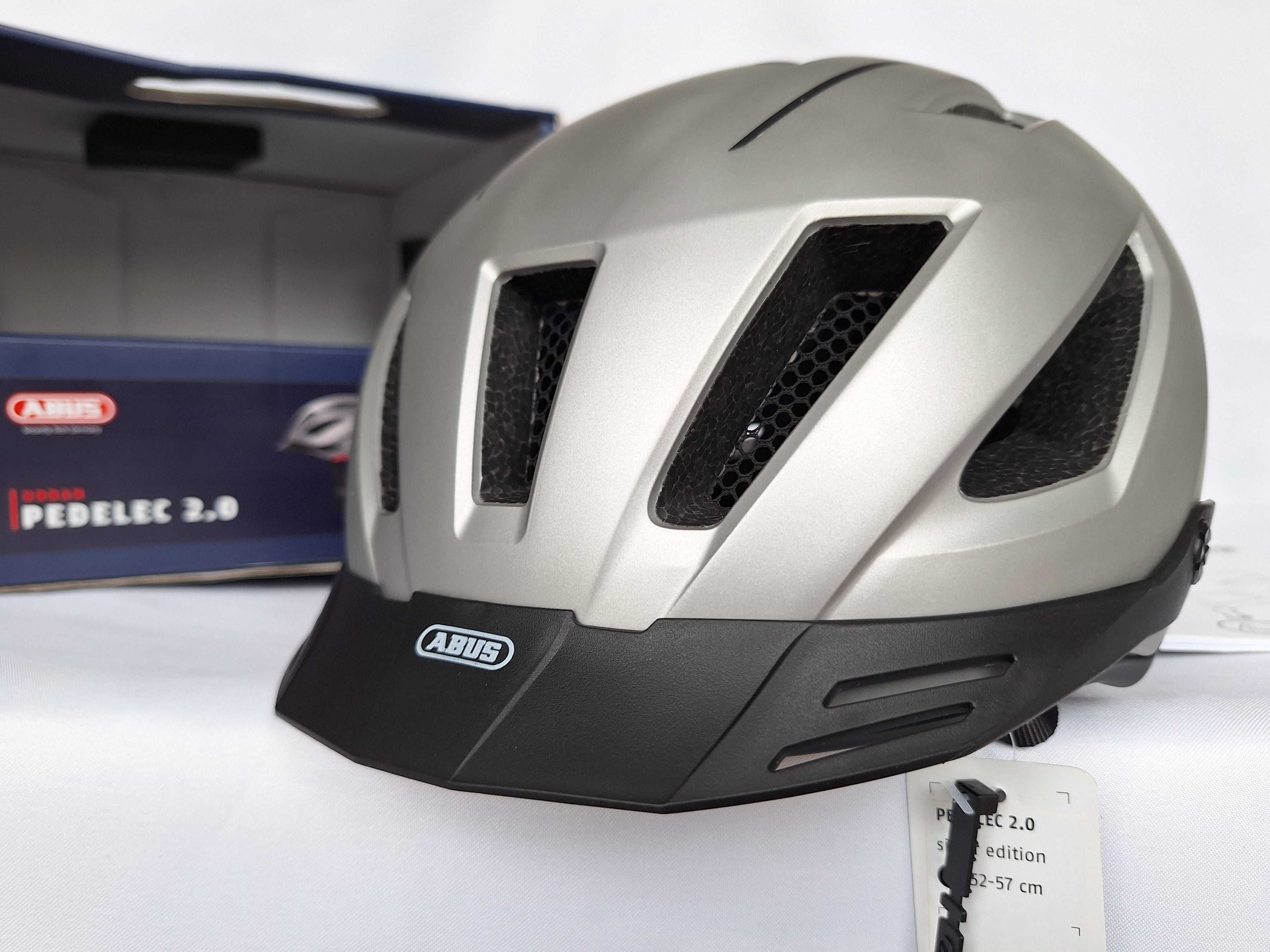 Kask rowerowy Abus Pedelec 2.0 Silver Edition M 52-57cm