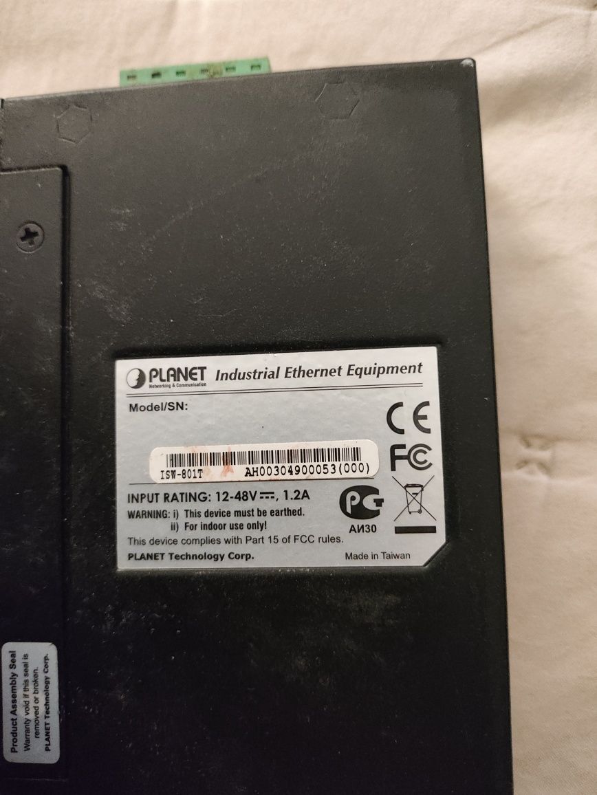 Switch planet przemysłowe 3 sztuki łan sfp światłowód