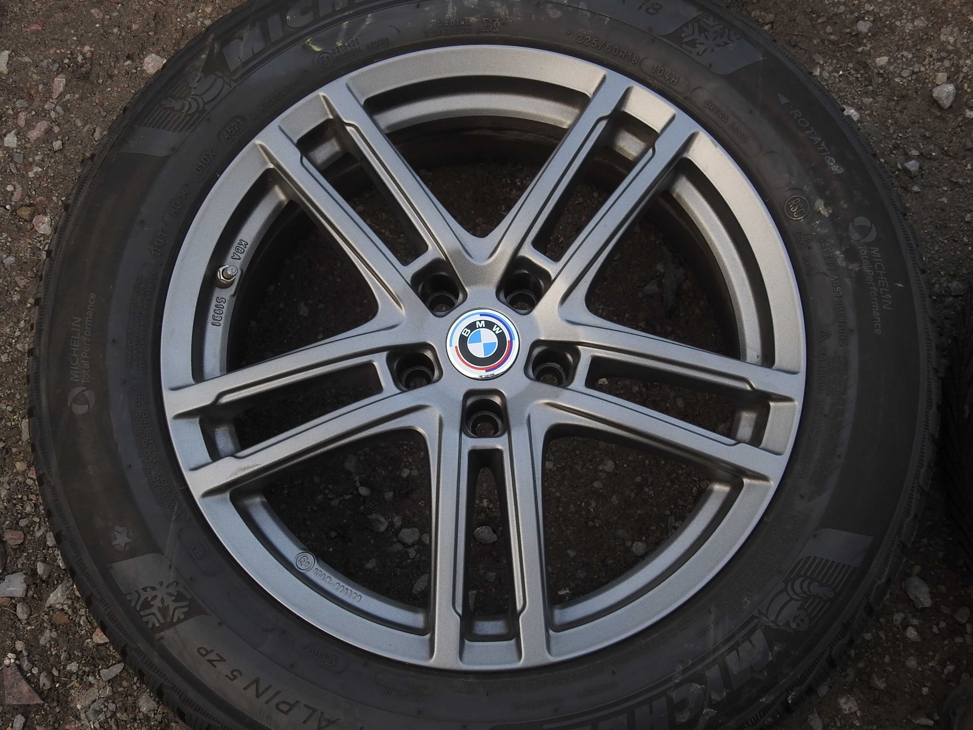 4x Do BMW 18'' 5x112 7J ET22 Piasta 66,6mm JAK NOWE 2022rok Grafit