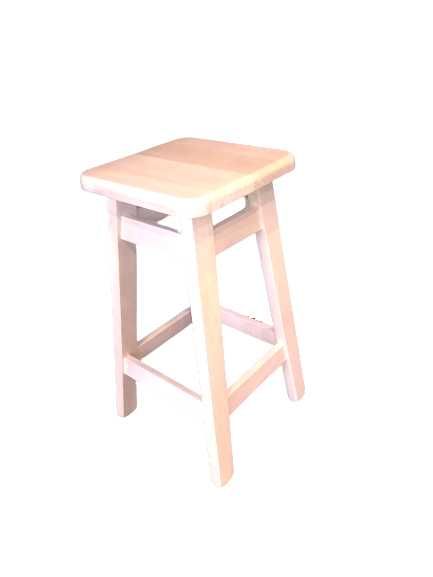 NOWY prosty klasyczny SOLIDNY taboret 60 cm hoker drewniany STOŁEK