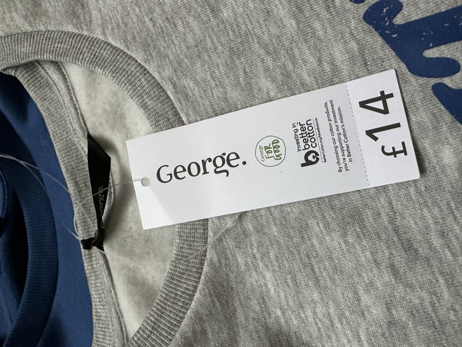 Новий світшот на флісі , кофта тепла для хлопців George 152-158