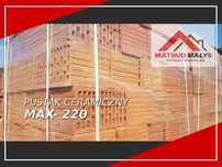 Pustak ceramiczny MAX-220 cegła