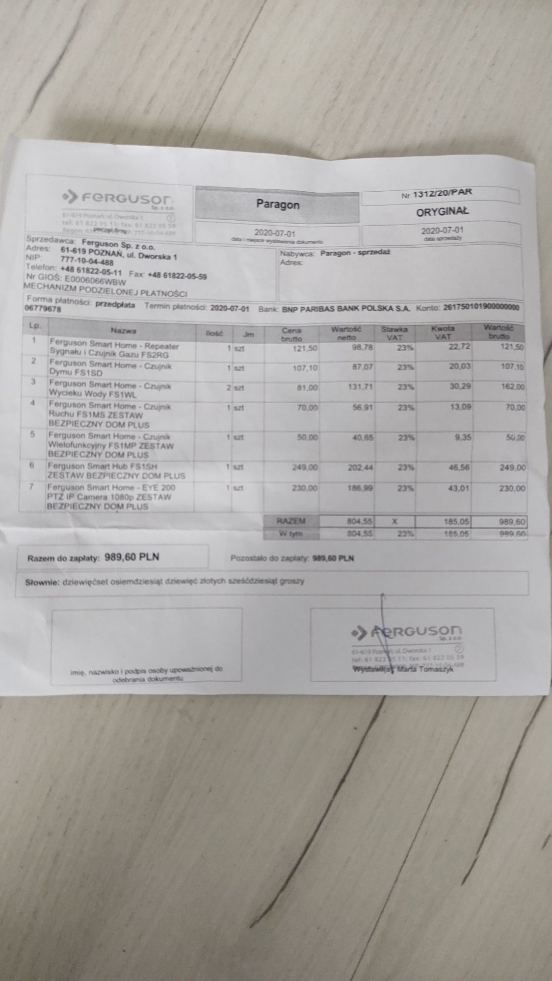 Sprzedam zestaw do monitoringu Ferguson Smart Eye 200 IP