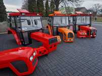 Kabina C360 C330 Bizon MF255 maska błotniki TRANSPORT