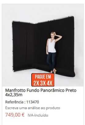 Fundo Panorâmico para Foto/Video portátil
