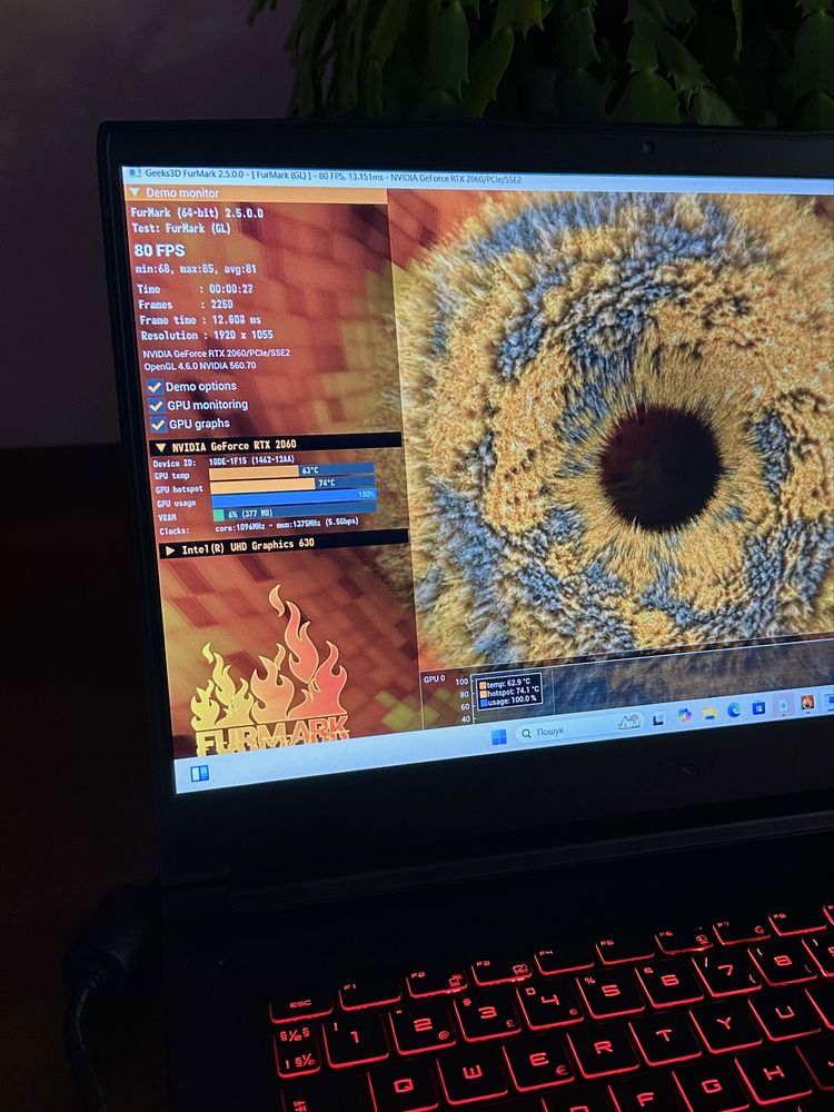 ‼️MSI‼️RTX2060-6GB/120Hz/16GB/512GB/i5-9th/Лицензия Windows!!!