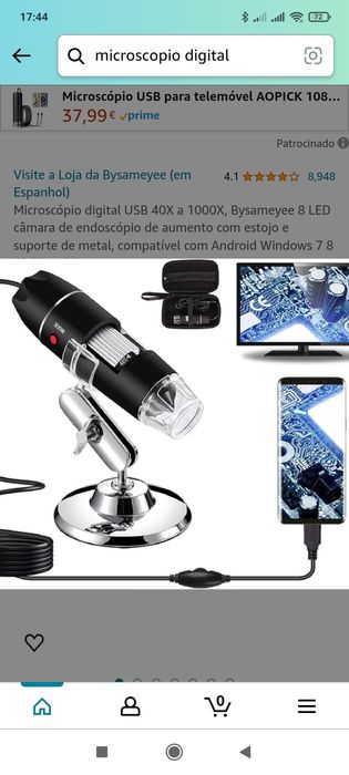 Microscópio digital