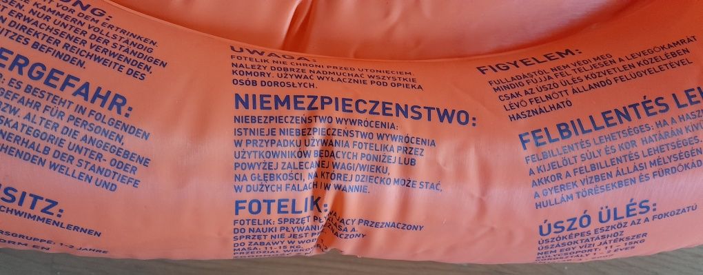 Fotelik do pływania speedo 1-2 lata,  koło
