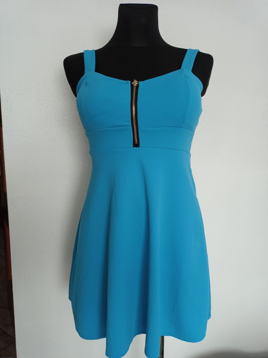 Sukienka vintage niebieska