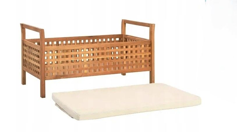 Ławka ze schowkiem - lite drewno 93x49x49