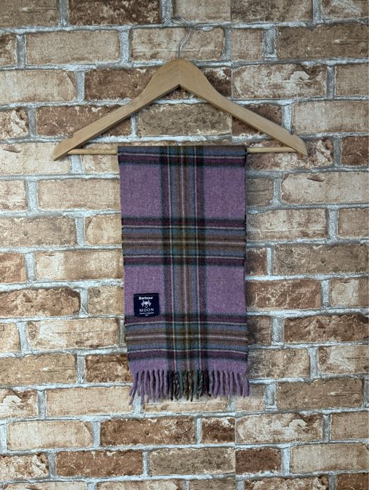 Шерстяной шарф Barbour made in UK в клетку (оригинал)
