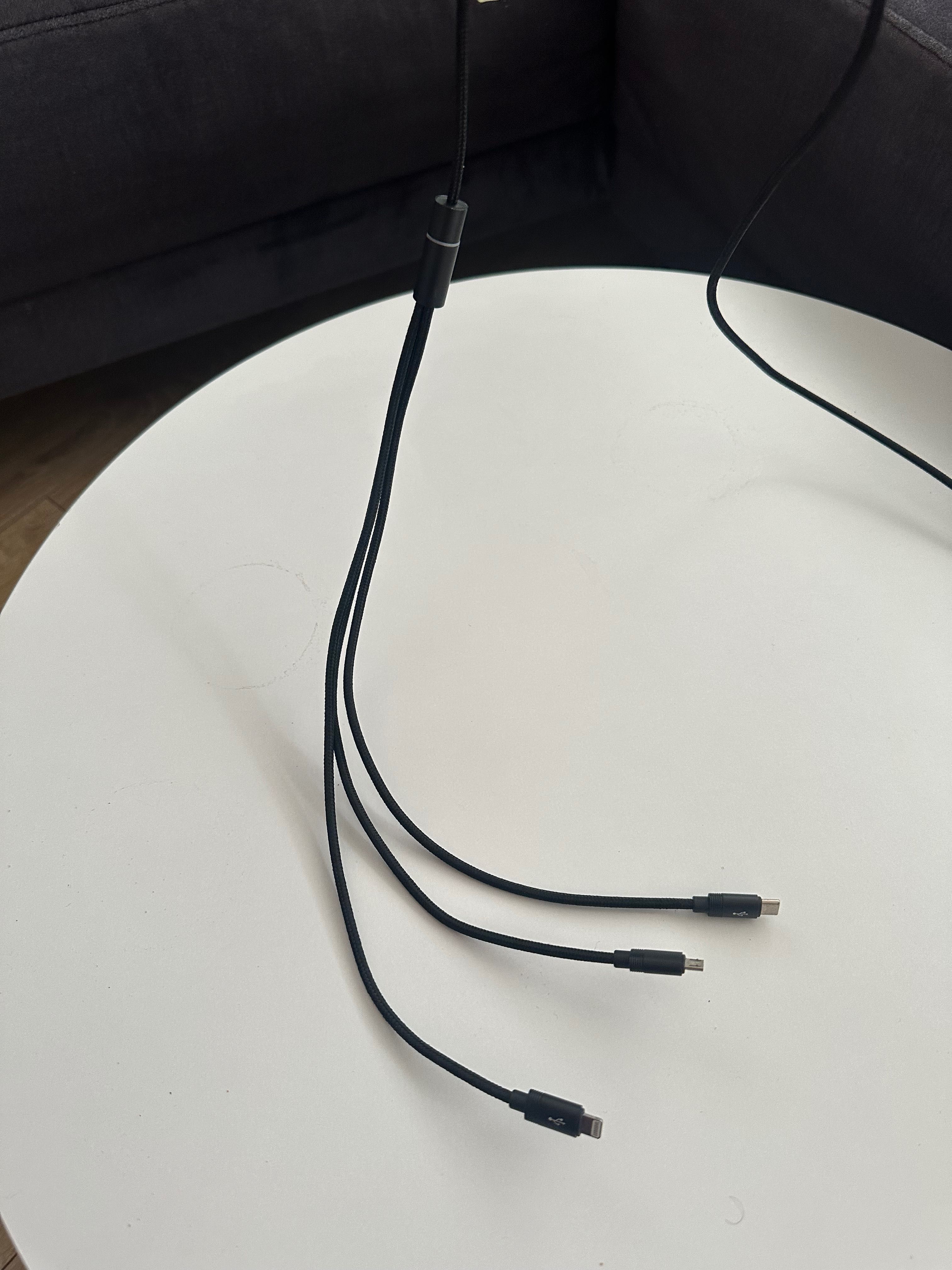Ładowarki do Telefonu 3 w 1 USB-C, Iphone i Micro USB