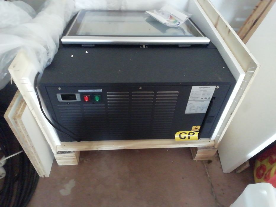 Vitrine de mesa para acai ou gelados