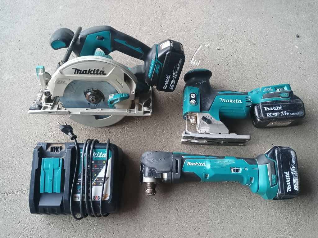 Makita 18 V DHS 680+ DJV 181 + DTM 51 3 x 5,0 Ah