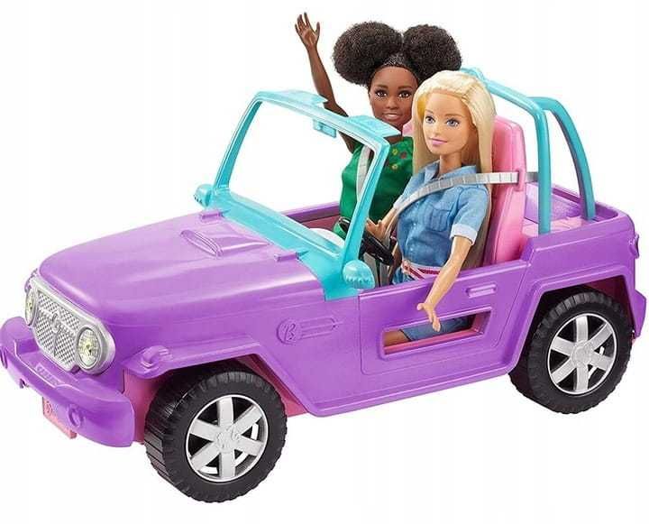 Barbie Samochód Plażowy Jeep Kabriolet Auto GMT46