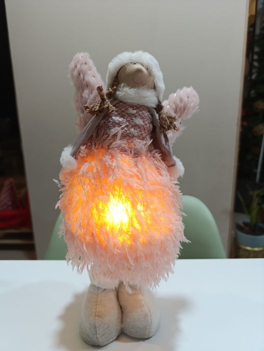 Fada de natal com luz