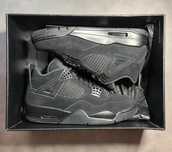 Buty męskie Jordan 4 retro cale czarne obuwie jordany black NOWE 36-46