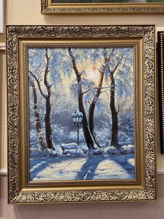 "Зимовий парк " 50x40см. Картина