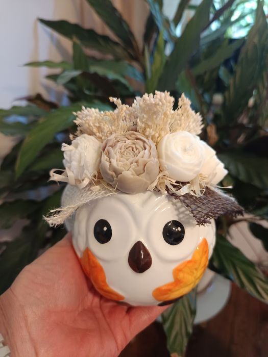 Flower box z wosku sojowego