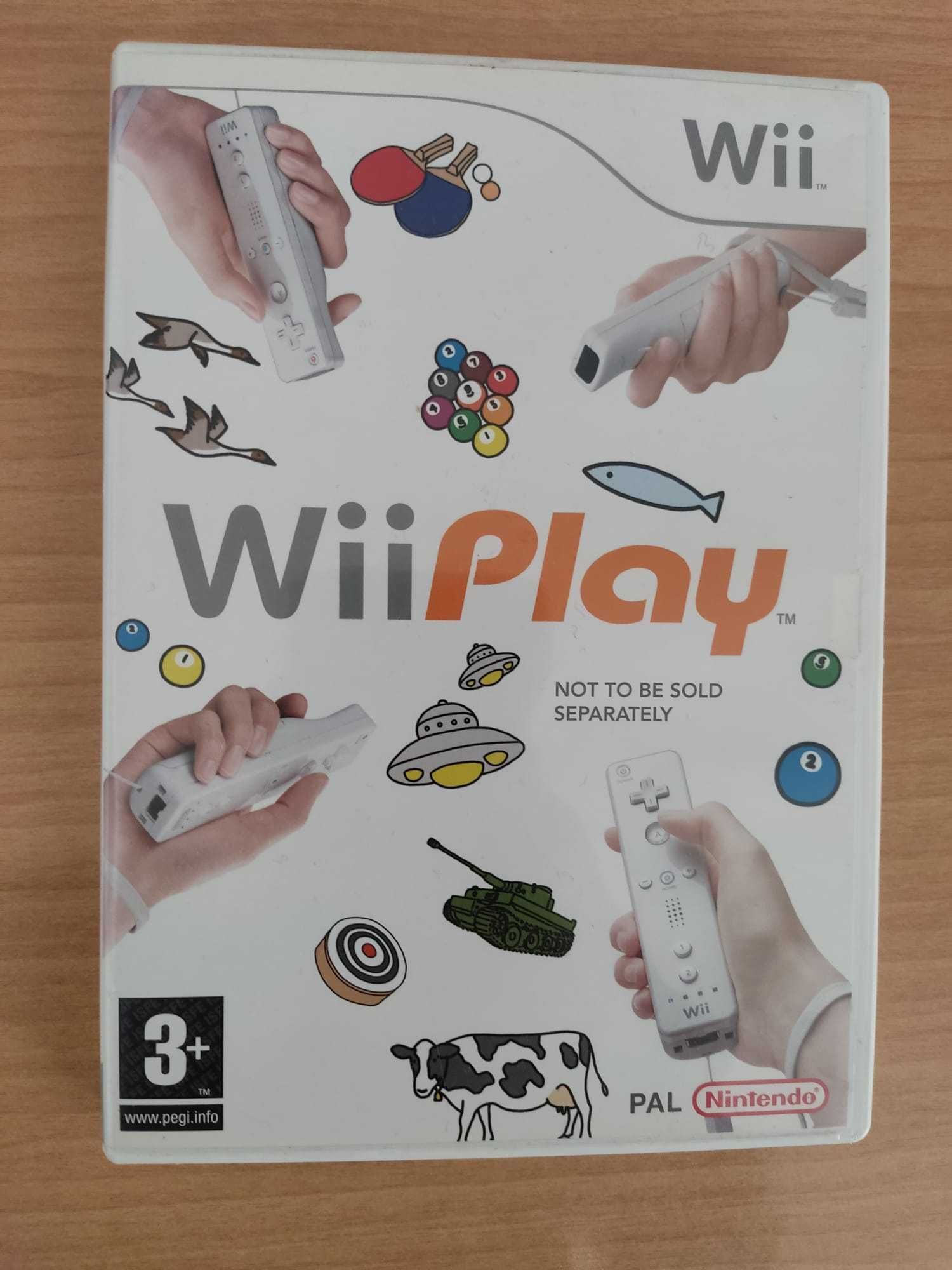 Wii desbloqueada com assessórios e um jogo