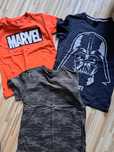 Komplet koszulek T-shirt marvel star wars rozmiar 140