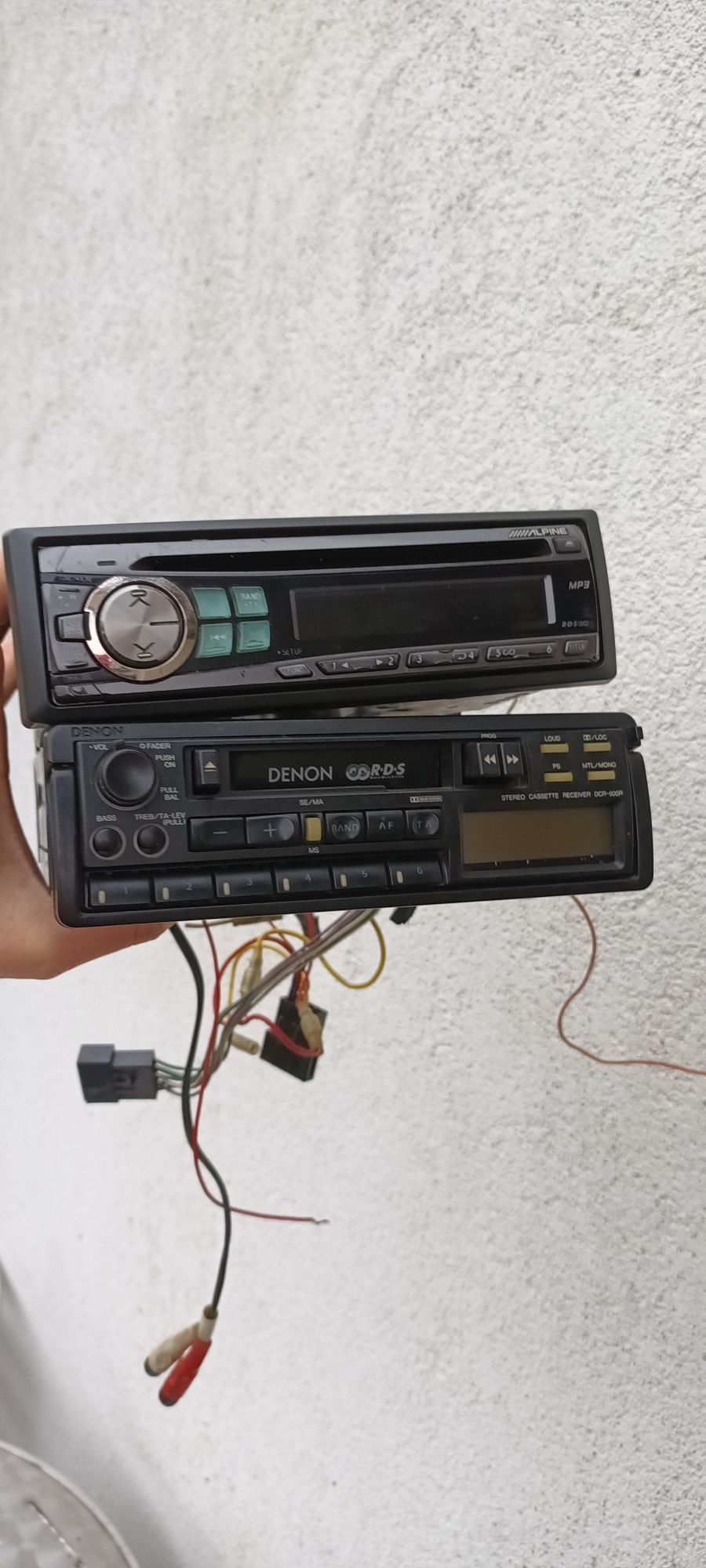 Radio denon  alpine kaseta kieszeń klasyk