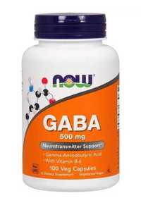 Suplement diety Now Foods GABA 500 mg 100 kapsułek