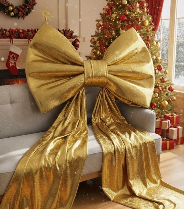 Бант для новогоднего декора